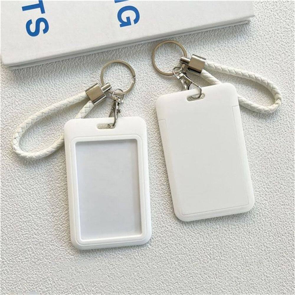 DINAH Student Women Men Business Key Chain Credit Card Work Card ID Card Protective Badge Holders Bus Card Cover ID Card Holders