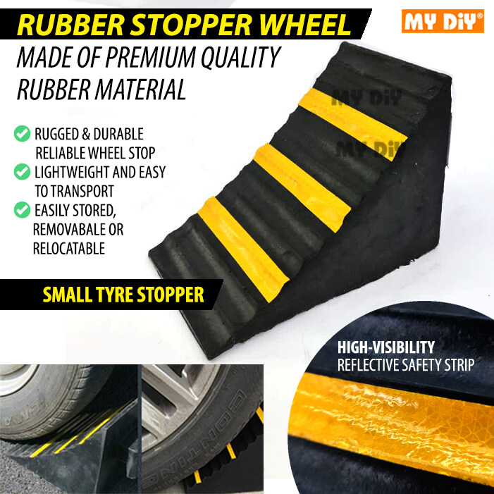 DIY Online4u - 1PCS CAR RUBBER STOPPER WHEEL CHOCK CAR PARK STOPPER CAR ...