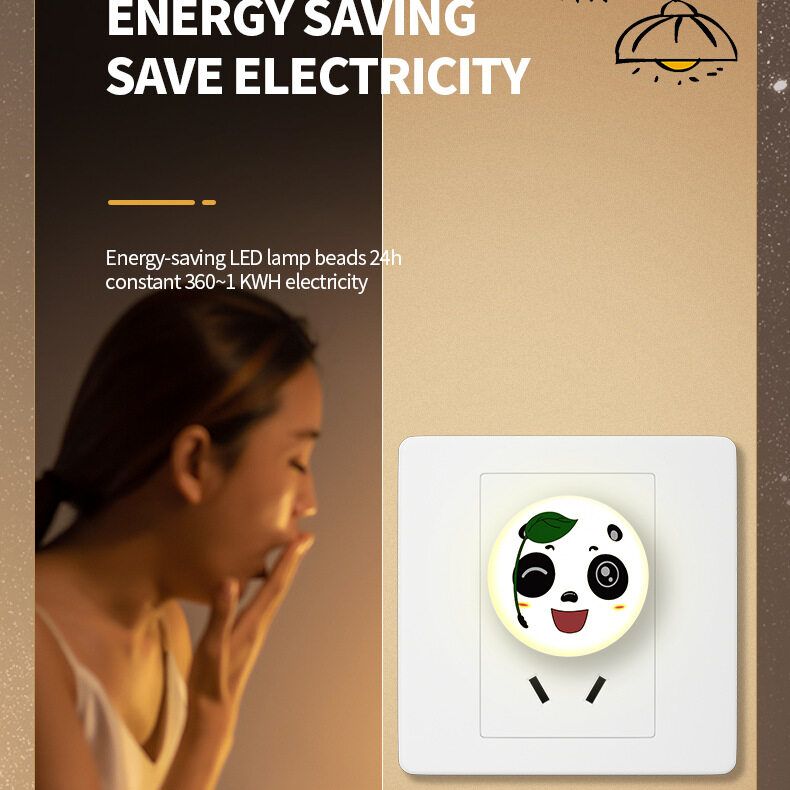 Cute Panda Đèn Ngủ LED Xách Tay Phích Cắm USB Mini Đèn Đọc Sách Màu Trắng Ấm Đèn Đèn Đọc Sách Cho Chiếu Sáng Bàn Phím Máy Tính Xách Tay