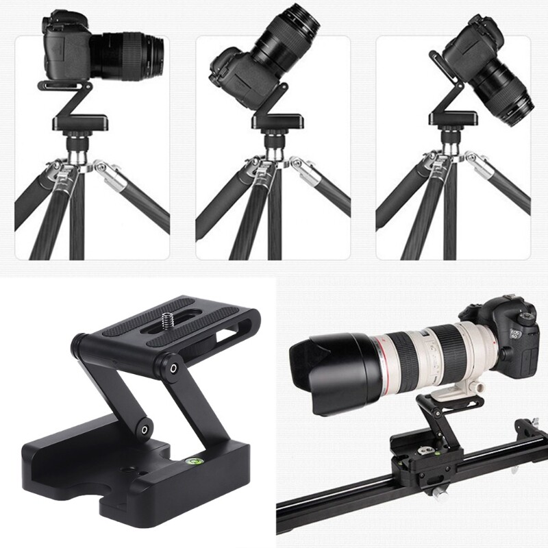 【New Arrival】 Portable Z-Type Camera Folding Tripod Pan Tilt Ball for Head Desktop Stand Holde