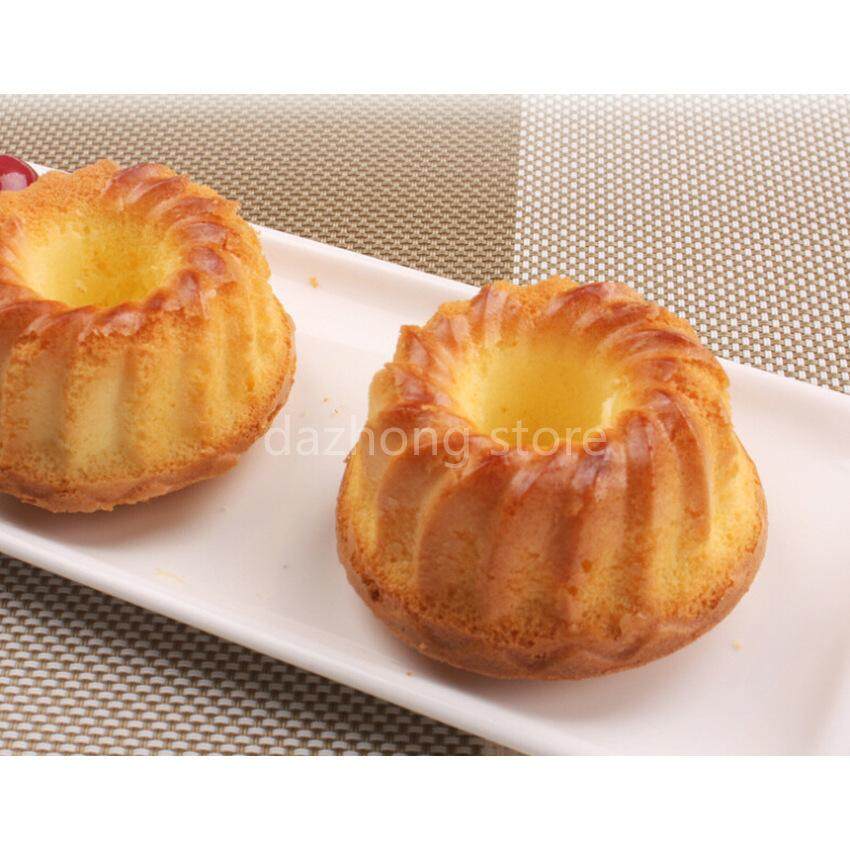 DZS 6-CavityMini Lạ Mắt Bundt Bánh Khuôn Silicon Và Bakingpan