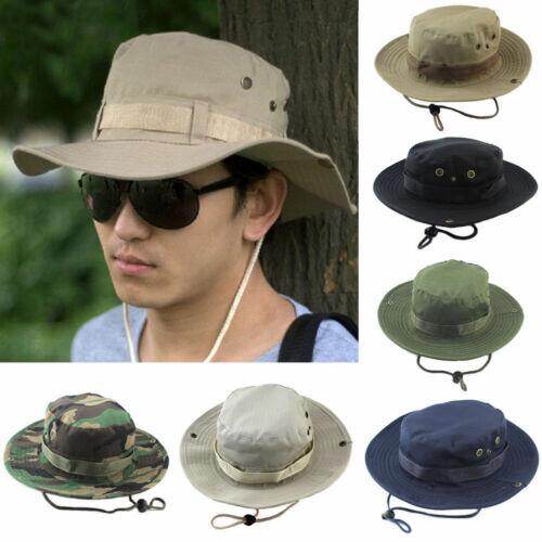 Men Women Camouflage Bucket Hat Boonie Outdoor Summer Military Fishing Sun