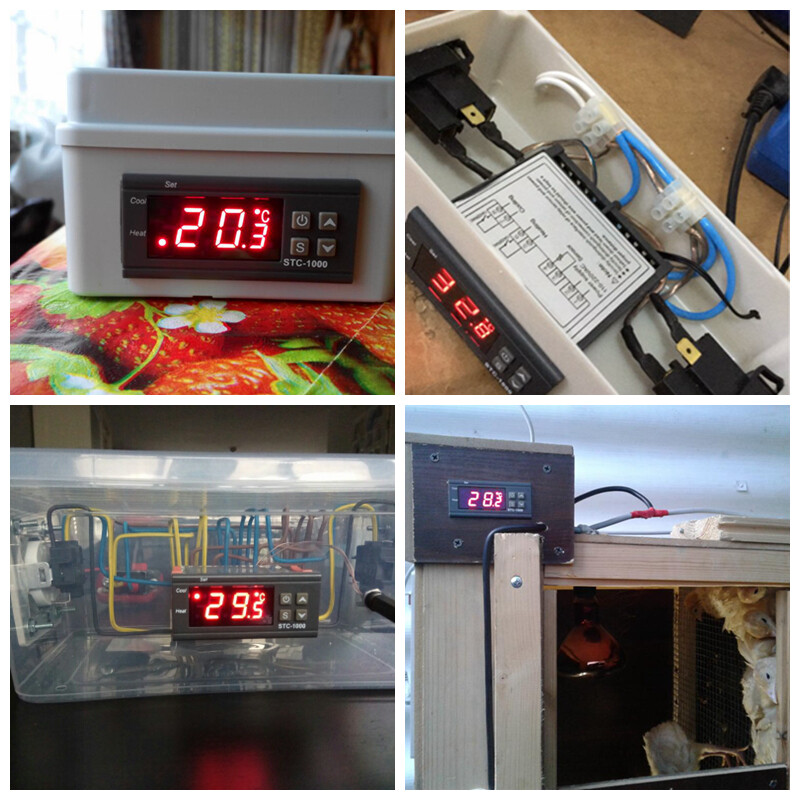 STC-3008 Dual Digital Temperature Controller Two Relay Output 12V 24V 220V Thermoregulator Thermostat Heater Cooler Dual Probe
