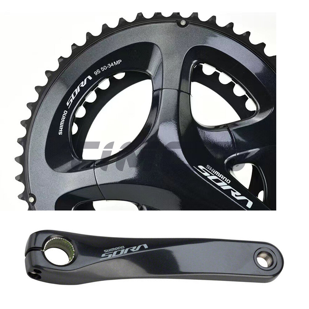 170mm Road Bike Crankset Shimano Sora FC-R345 Crankset - 170mm 50