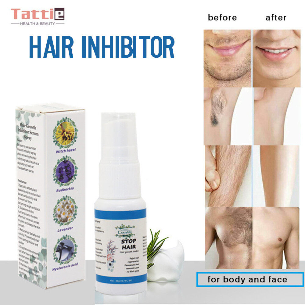 Tattie【FAST SHIPPING】20ml crazylife Men Women Natural Plant Extract Hair  Growth Inhibitor for Permanent Body Hair Removal Spray Beauty One Spray  Beard Bikini Face Legs Body Armpit Painless | Lazada