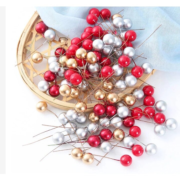 Quả tròn nhí phụ kiện trang trí giáng sinh, noel