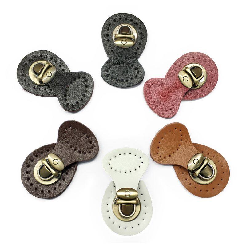 Da Nhân Tạo Nút Nam Châm Khóa Túi Snap Đóng Cửa Khóa Clasp Thay Thế DIY Túi Xách Purse Phụ Kiện May