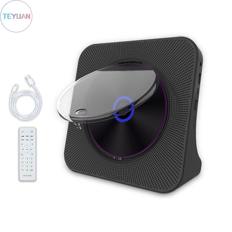 Portable Home CD Player Fm Radio Wall Mountable Retro Bluetooth-compatible Music Disc Album CD Player
