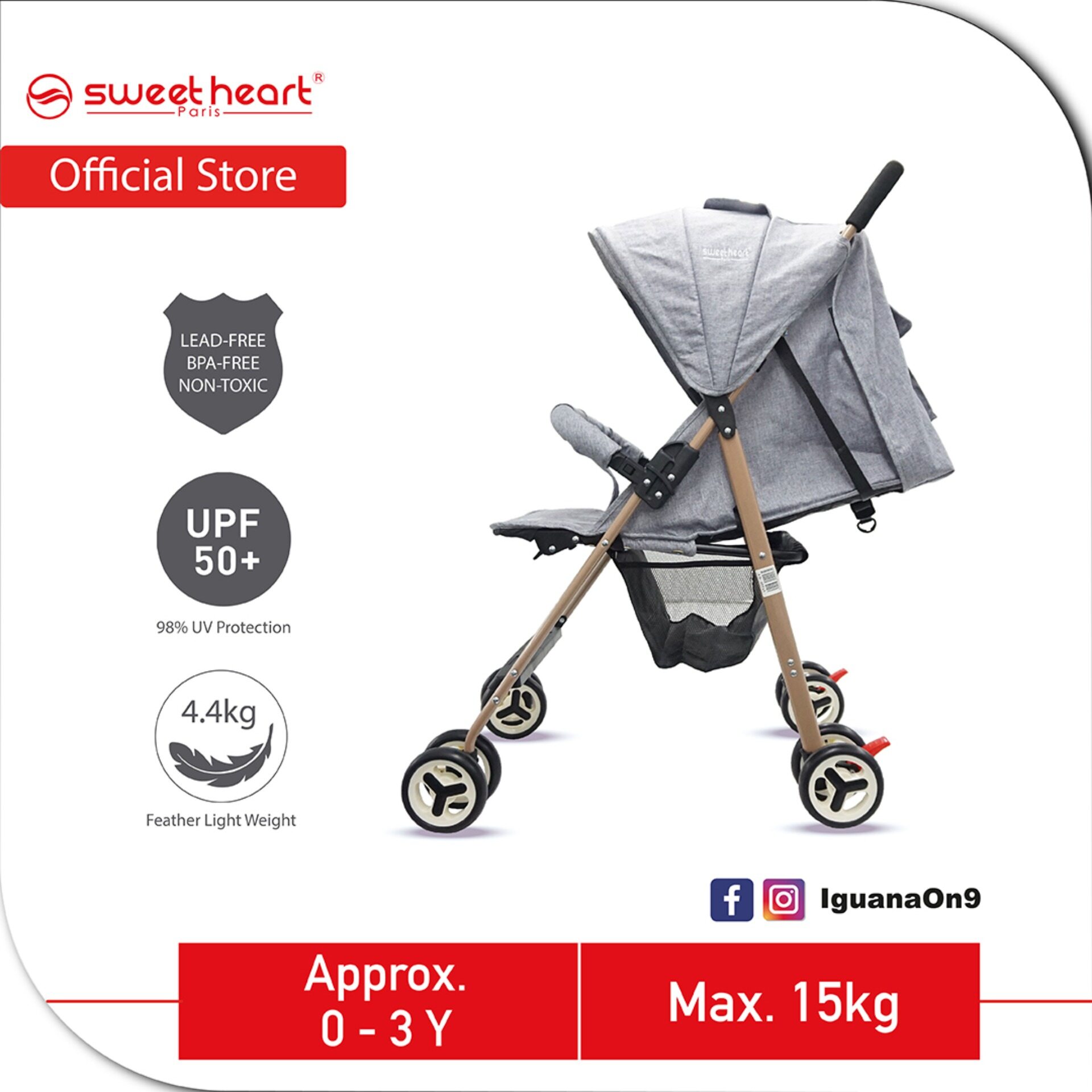 lightweight compact pram