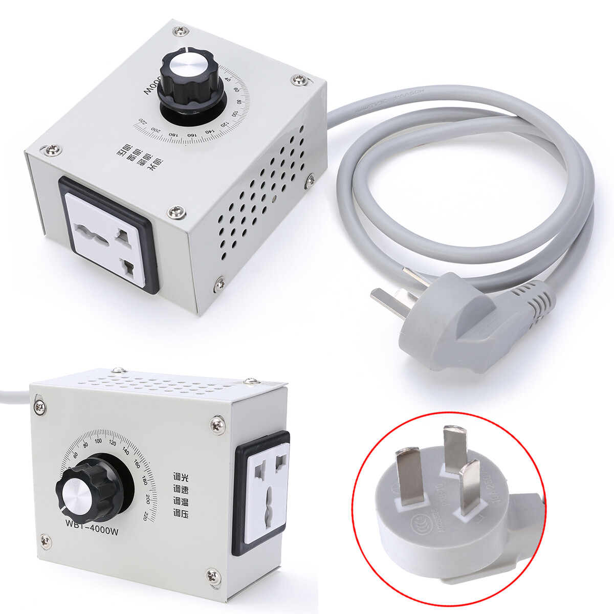 Bokali 1pc 4000w ac 220v variable voltage controller control for fan speed motor dimmer