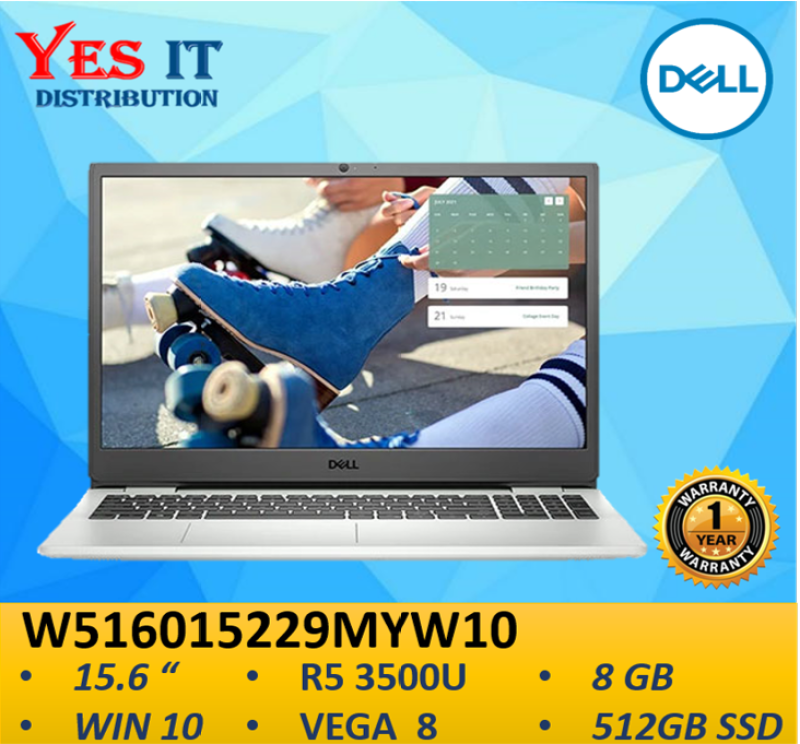 DELL INSPIRON 15 3505 W516015229MYW10 15.6 FHD LAPTOP ( R5-3500U, 8GB, 512GB SSD, VEGA 8, W10, 1YW ) FREE BAG Malaysia