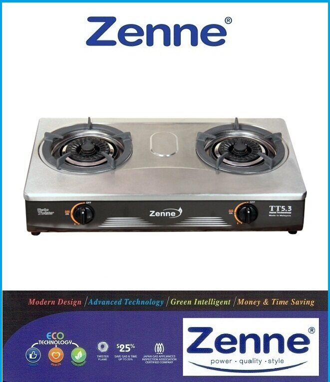 Top Double Burner Gas Stove (KTM401SMB) Dapur Gas Lazada