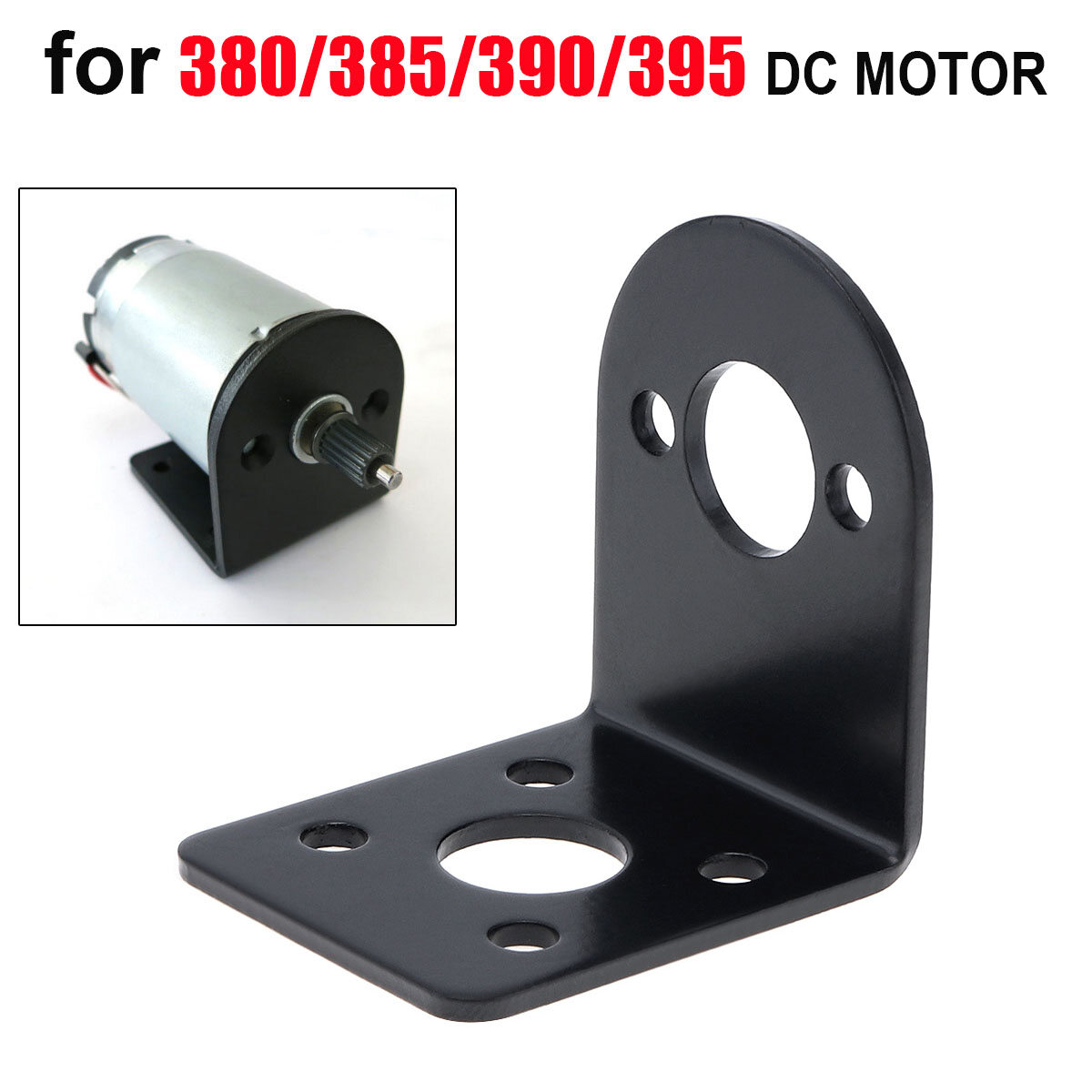 Dc motor mount bracket l shape for 370/380/385/390/395 dc motor universal