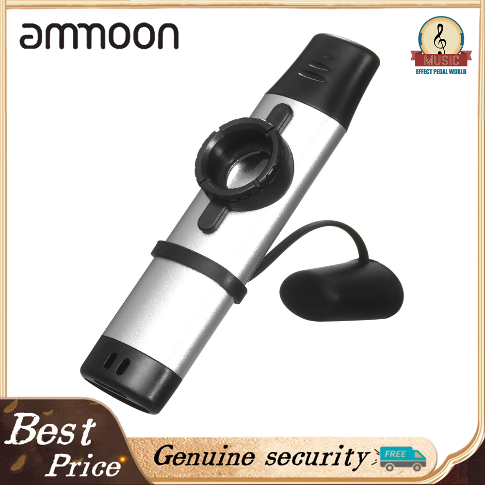 Aluminum Alloy Kazoo Woodwind Instrument Musical Instrument for Beginners Black