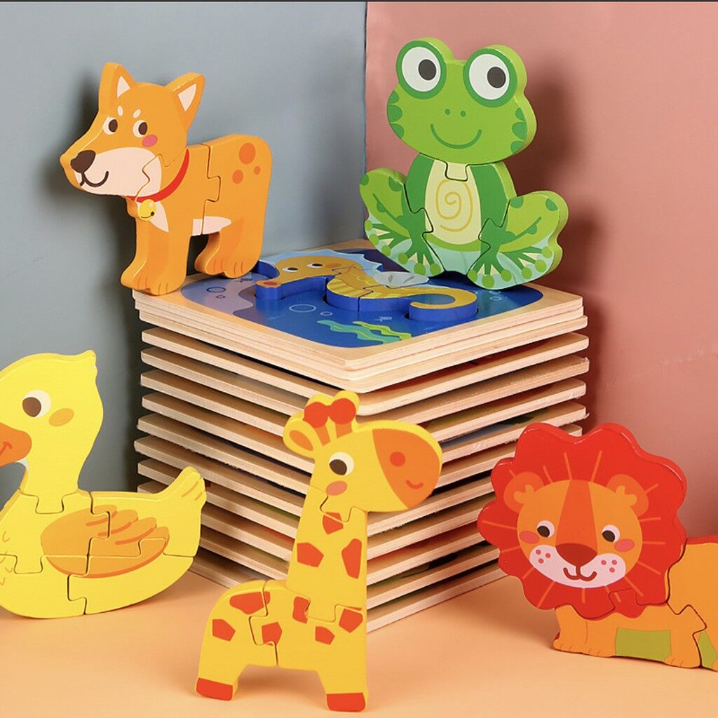 Children's Puzzle Grasp Board (Wooden Educational Puzzle)