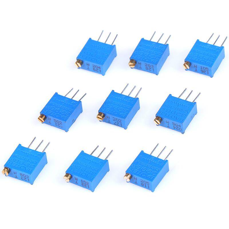 3296W-1-504LF 10 Stück 10 Stück - 3296W-1-504LF, Multiturn, Hohe Präzision Trimmer Potentiometer 500K Ohm