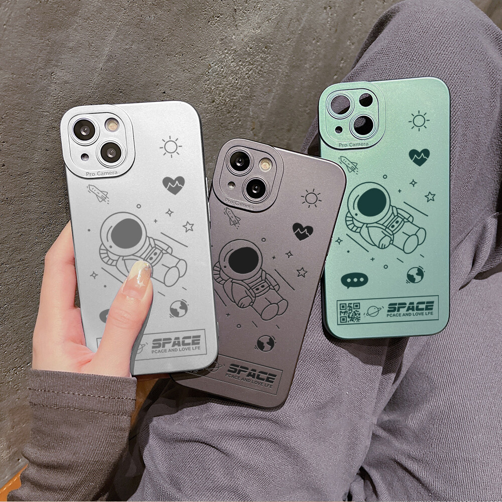 UCUC Phone Case Xiaomi Redmi Note 11S Note11 Redmi Note 10S Redmi Note 10 5G/4G Redmi Note 10 Pro Case Cartoon NASA Space Astronaut Soft Silicone TPU Full Lens Cover Protective Shockproof Case