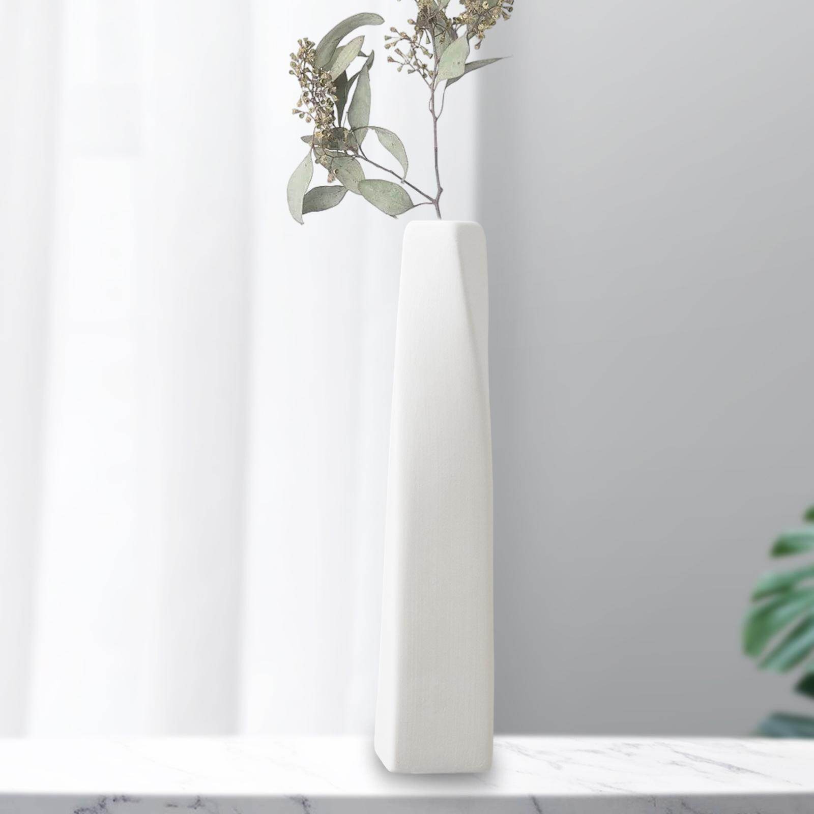Serbery Ceramic Dry Flower Vase Wedding Home Office Living Room Decor Ornament