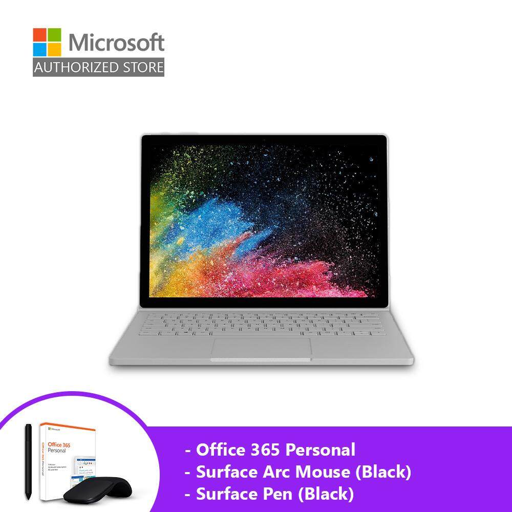 Microsoft Surface Book 2 13“ i5/8GB/256 GPU + Pen (Black) + Arc Mouse (Black) + Office 365 Personal Malaysia