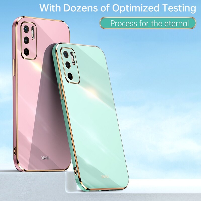 Xiaomi Redmi Note 10 5G Case Shockproof Soft Silicone Electroplating Back Cover Case Redmi Note10 5G Phone Casing