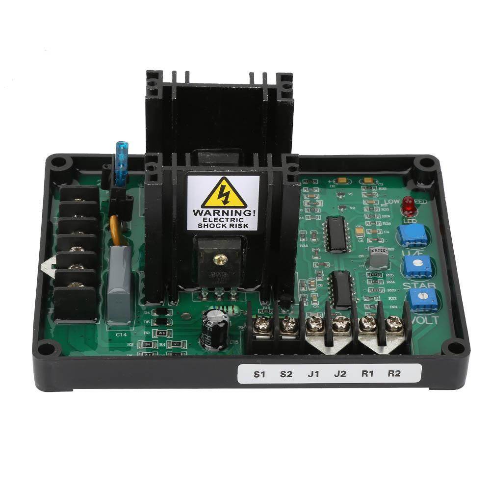 【Ready Stock】Automatic Voltage Regulator Module Frequency Protection EMI Suppression GAVR-20A Universal Automatic Voltage Regulator 20A Generator SX440 Generator Automatic Voltage Regulator Controller Phase Stabilizer