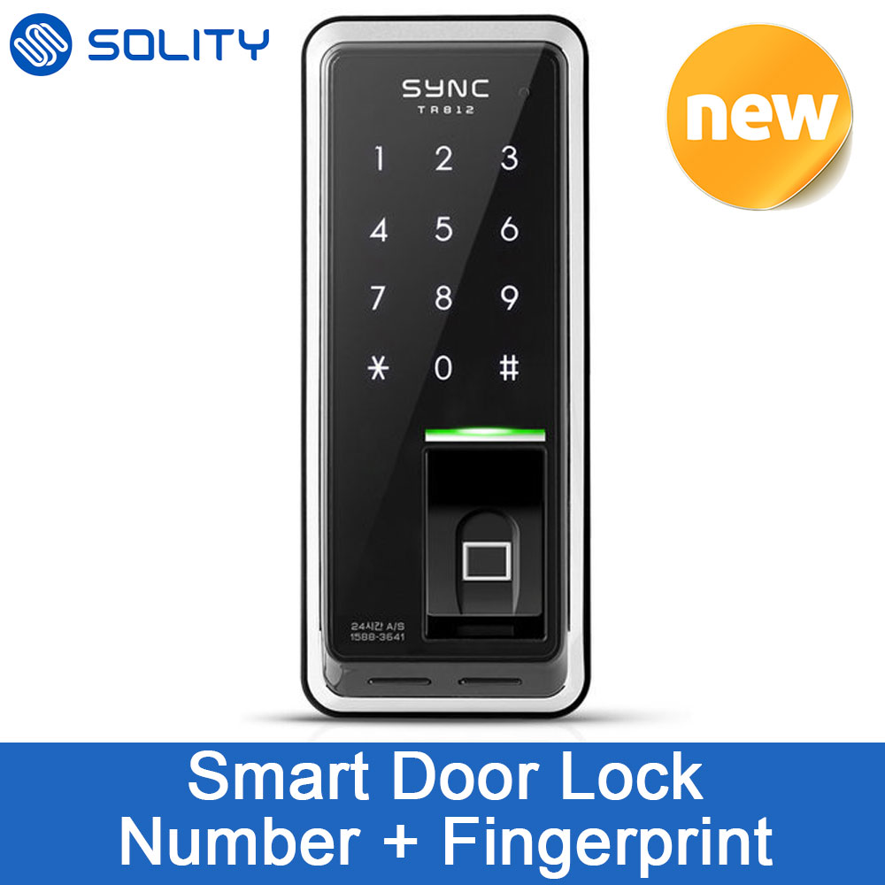 SOLITY WELKOM TR812 Smart Door Lock Number and Fingerprint Korea | Lazada