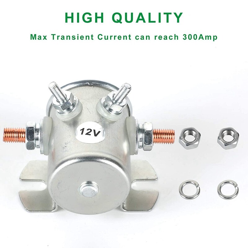 Max 300A Continuous Duty Solenoid Relay 12V DC Starter Solenoid for