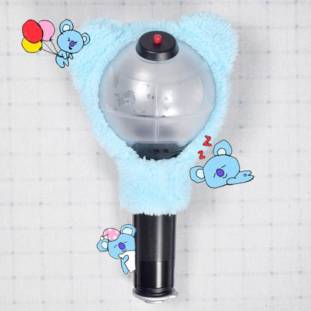 (ไม่มีLightstick)KPOPบังทันบอยส์BTSแท่งไฟPlushปลอกหุ้มหัวไม้กอล์ฟTATA COOKY RJ SHOOKY KOYA MANGพีชชิมเมอร์เบาๆ