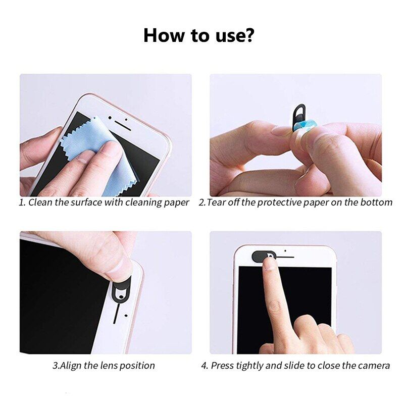 【Big-promotion】 Phổ 9PC/15PC Webcam Bìa miếng che thanh trượt nam châm nhựa cho iPhone Camera cho laptop web máy tính bảng điện thoại thông minh Sticker