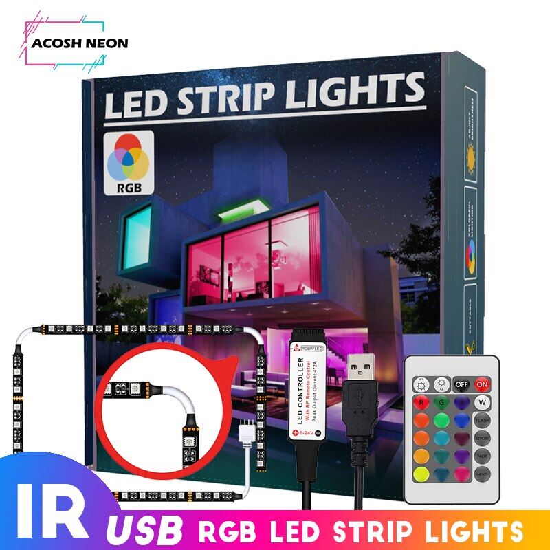 Hot seller tv led backlight waterproof led strip 5v 30leds/m rgb led lighting diy colors led lightings for 49/49/55/58 inch tv