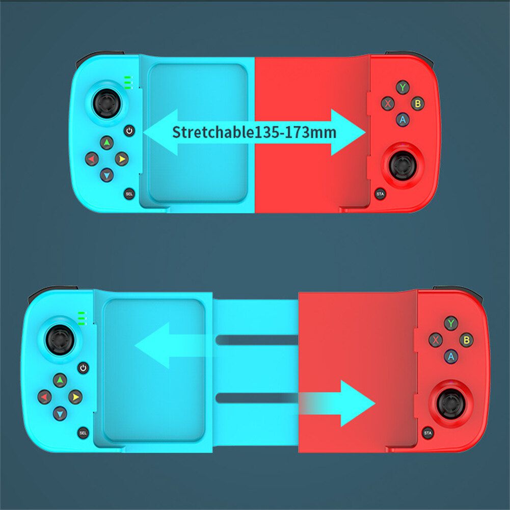 HK Stretch Wireless Gamepad Joystick Compatible For Ios/android Phone 3d Retractable Bluetooth-compatible Handle Gaming Controller