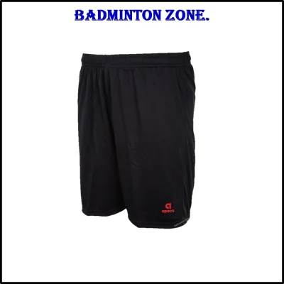 Apacs Short Pant Badminton Squash Sport Unisex Shorts Pant with Pockets (Dry Fit/Cooling Material) - (Red)