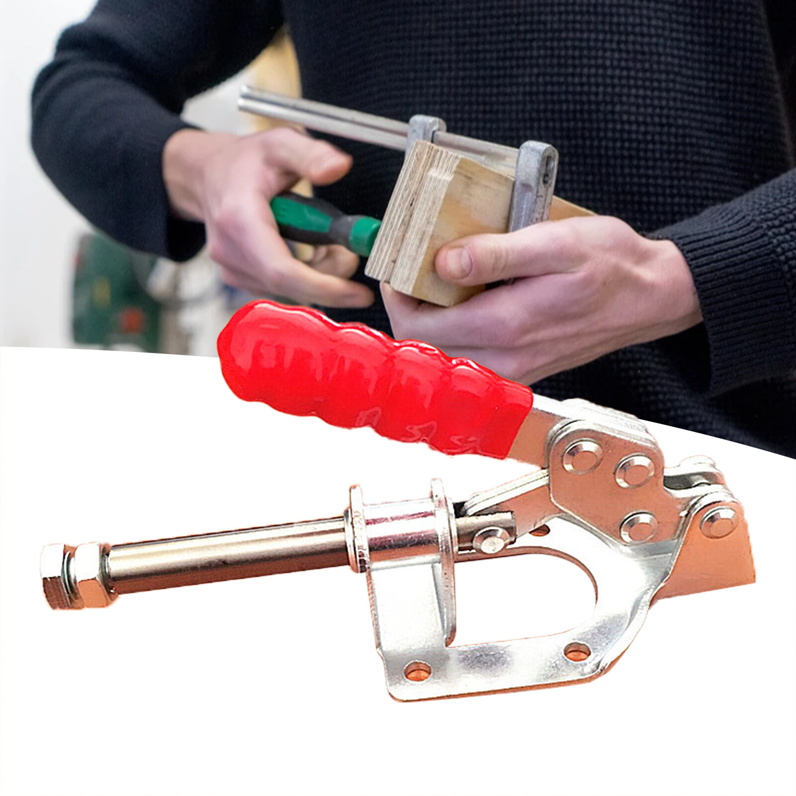 GH-302-FM Push Pull Type Toggle Clamp Anti-slip Hand Tools Sturdy Adjustable Quick Release Clamp for Woodworking