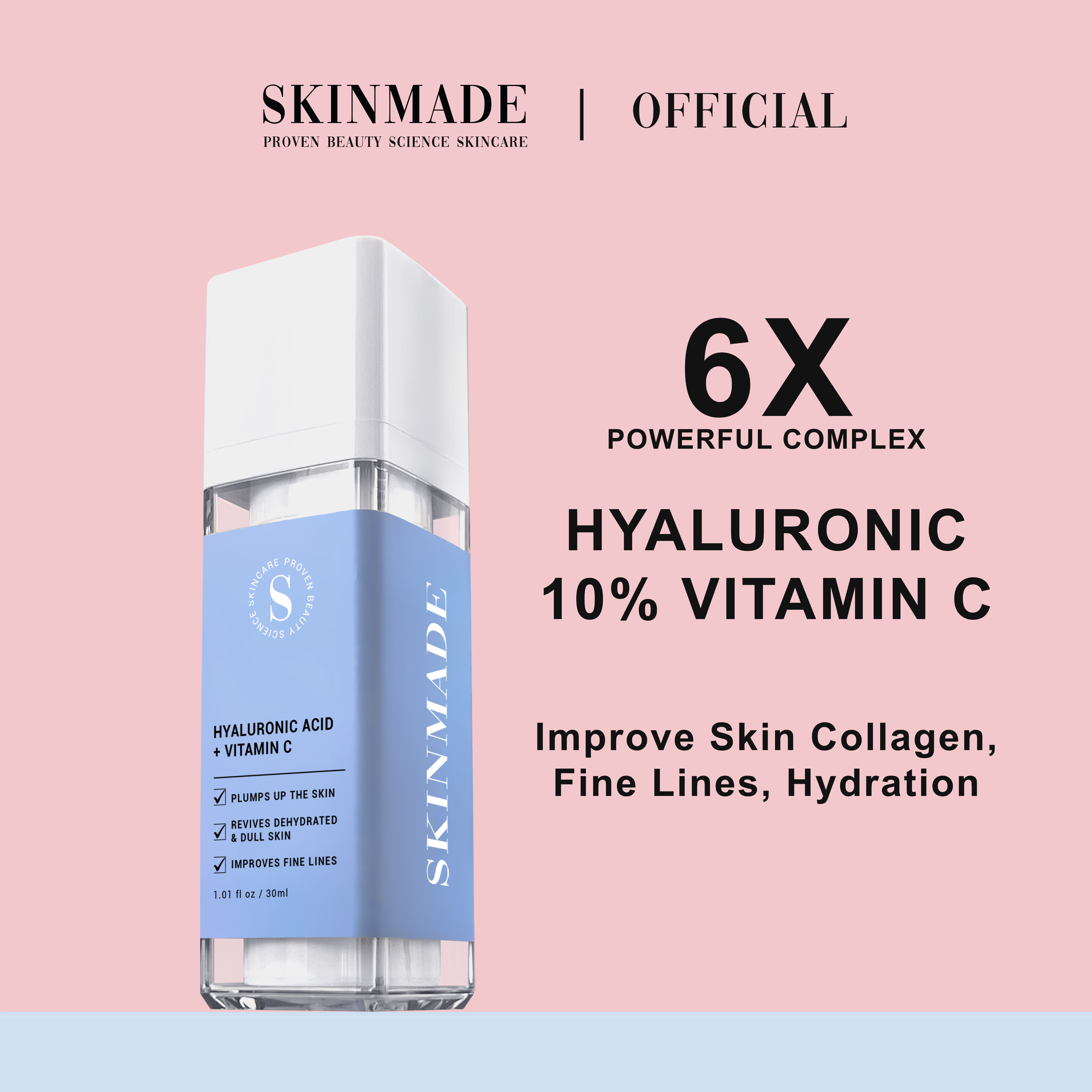 SKINMADE Hyaluronic Acid + Vitamin C serum 30ml Lazada