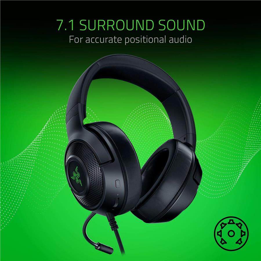 razer kraken x lite kaina