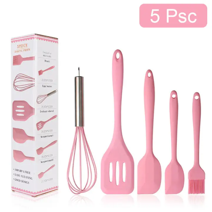 pink spatulas cooking utensils