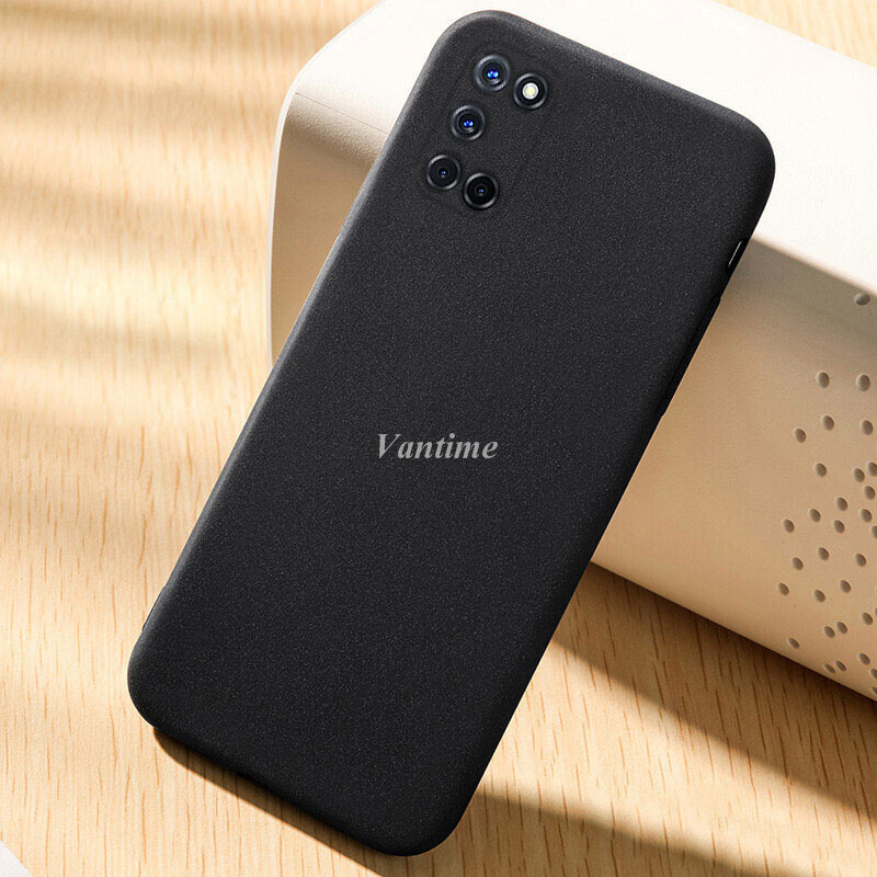 Vantime Cho Ốp Lưng Oppo A92 Vỏ Đá Sa Thạch Mềm Siêu Mỏng Mờ Bảo Vệ Lưng Điện Thoại Ốp Lưng Mỏng