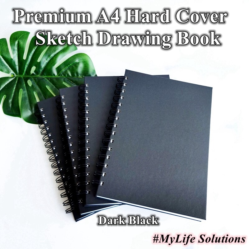 Premium A4 Hard Cover Sketch Drawing Book A4 Blank Notebook 100 Pages