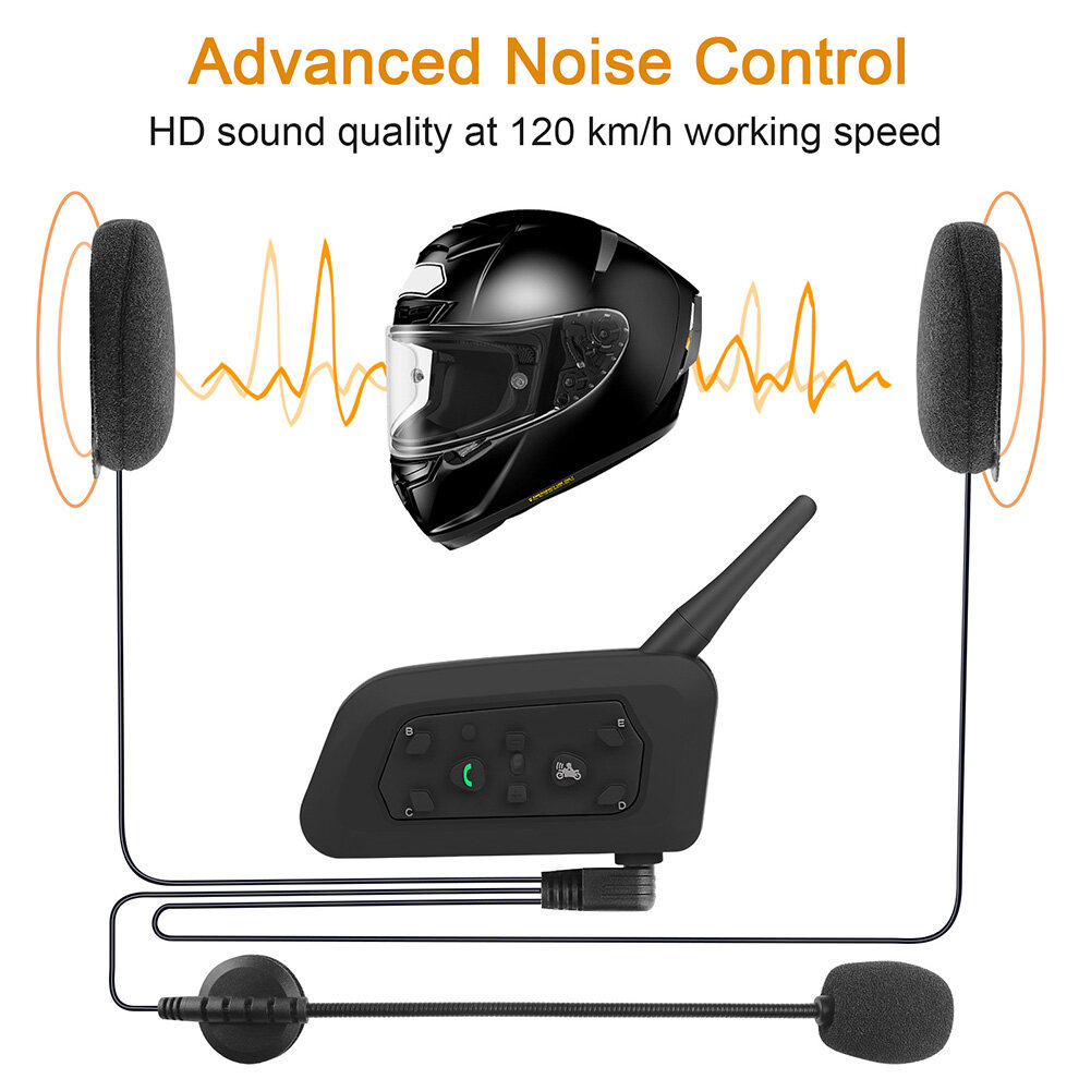 Motorcycle Helmet Professional Bluetooth-compatible Intercom Headsets Replacement for V4 V6