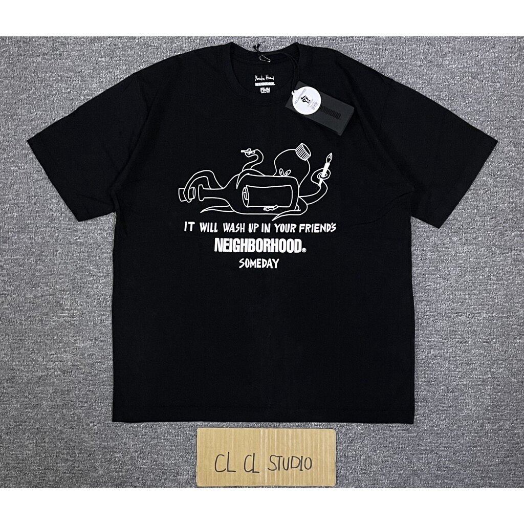 Yusuke hanai x fwenclub neichbophood collaboration black short sleeve