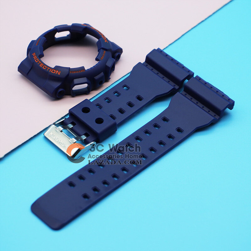 G SHOCK GA-110 / 100 GA-120 GD-110 Silicone Rubber Case Watchband GA120 GA-140 GA150  GA300 GD-120 /100/110 GLS-100/110/120 for Men Sport Waterproof Band Strap Bracelet Accessories