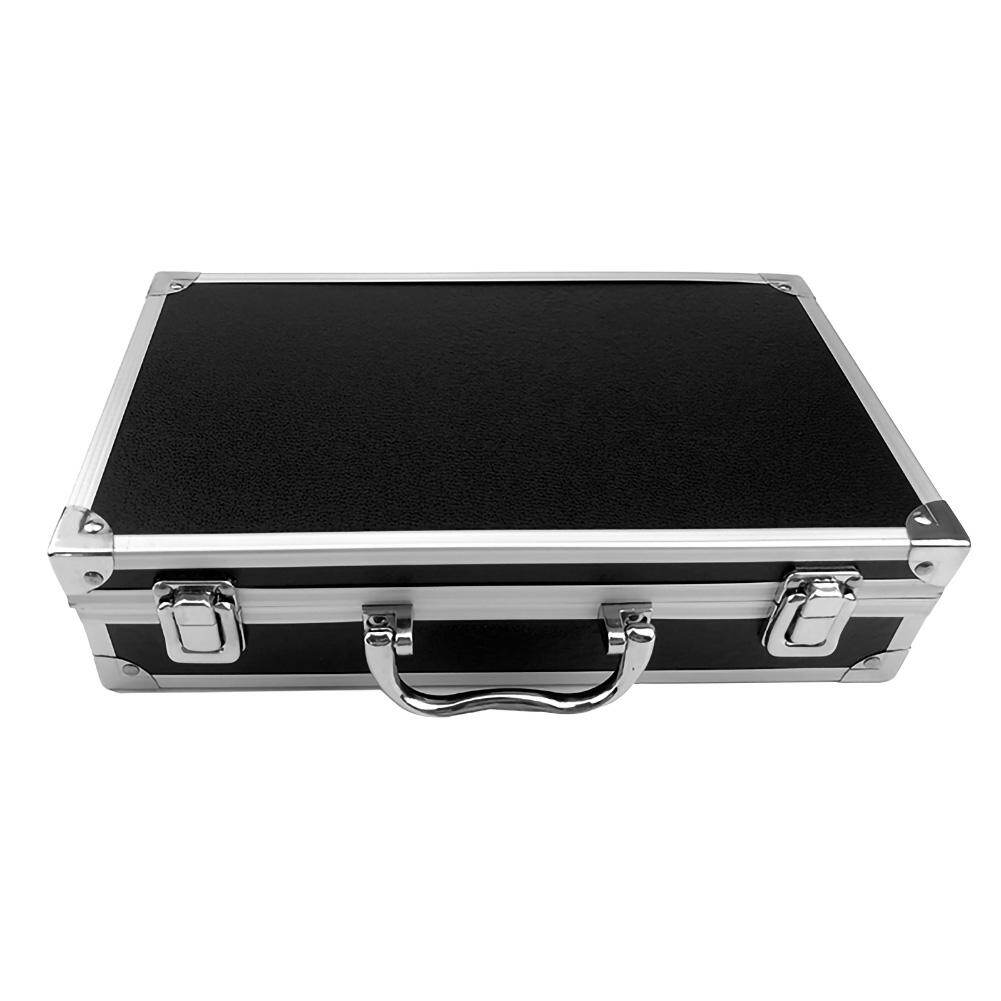 LF Áo Liền Quần Hộp Dụng Cụ Di Động Nhôm Hộp Đựng Dụng Cụ Hộp Lưu Trữ Ốp Lưng Cầm Tay Chống Va Đập Hồ Sơ Ốp Lưng Có Lớp Lót Bọt Biển