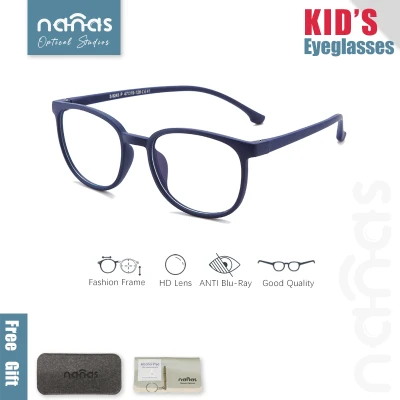 Computer Eyeglasses Anti Radiation Glasses for Kids/ Anti Blue Light Eye Protection Glasses/ Replaceable Lens/ Light Weight Flexible Frame/ 3-10 years old children F8243