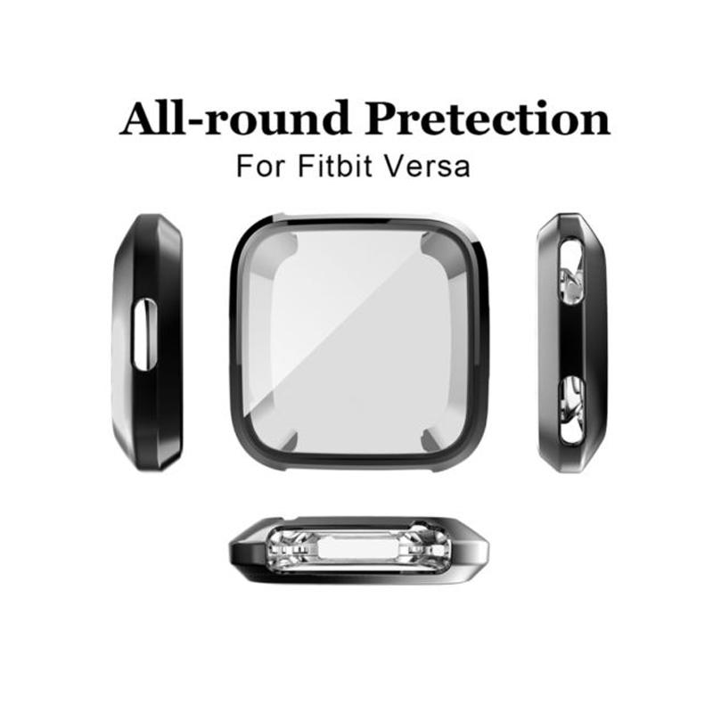 Ốp TPU Siêu Mỏng Silicon Cho Fitbit Versa Ốp Khung Bảo Vệ Màn Hình