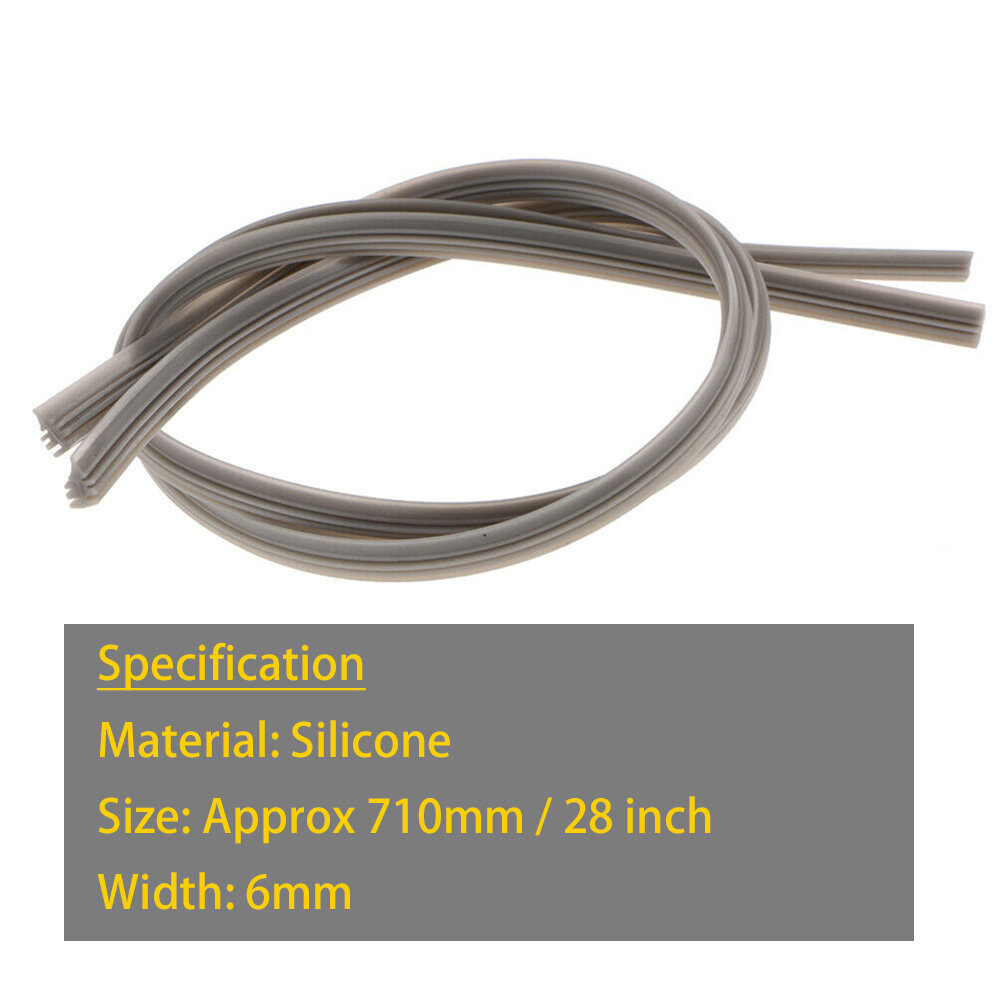 2 Miếng Dải Silicon Chèn Lưỡi Gạt Nước Kính Chắn Gió Cửa Sổ Trước Xe Hơi 28''