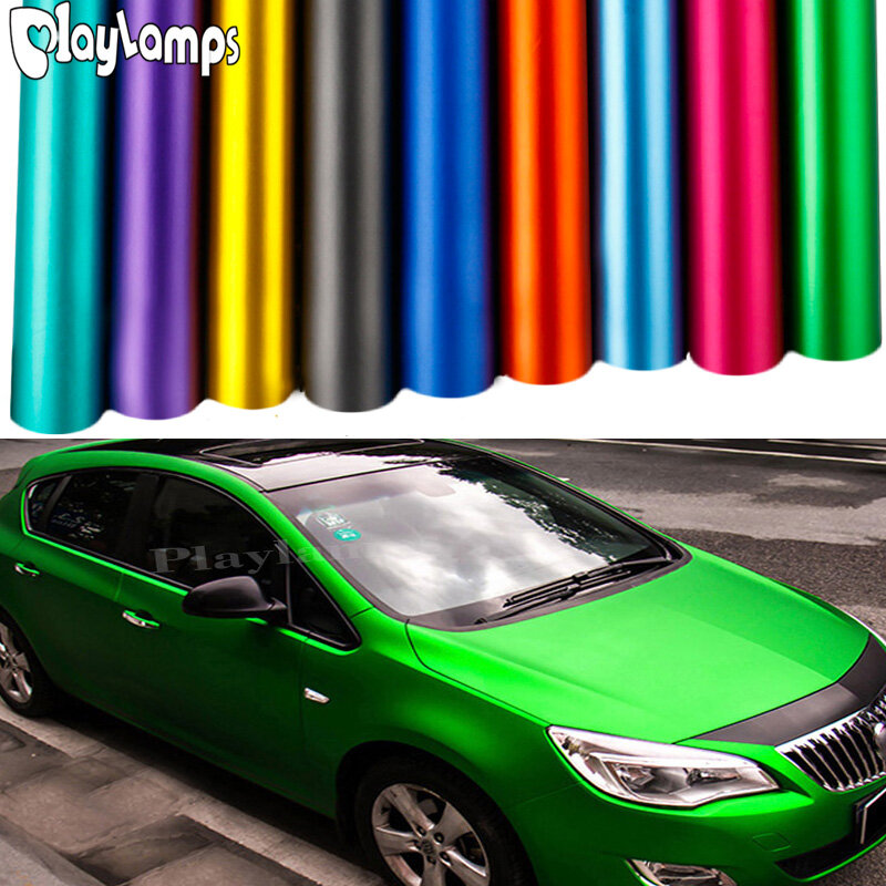 30*152 cm Plating Matte Chrome Ice Film Vinyl Wrapping Chrome Matt Car Vehicle PVC Sticker DIY Motorcycle Phone Laptop Decal Sheet