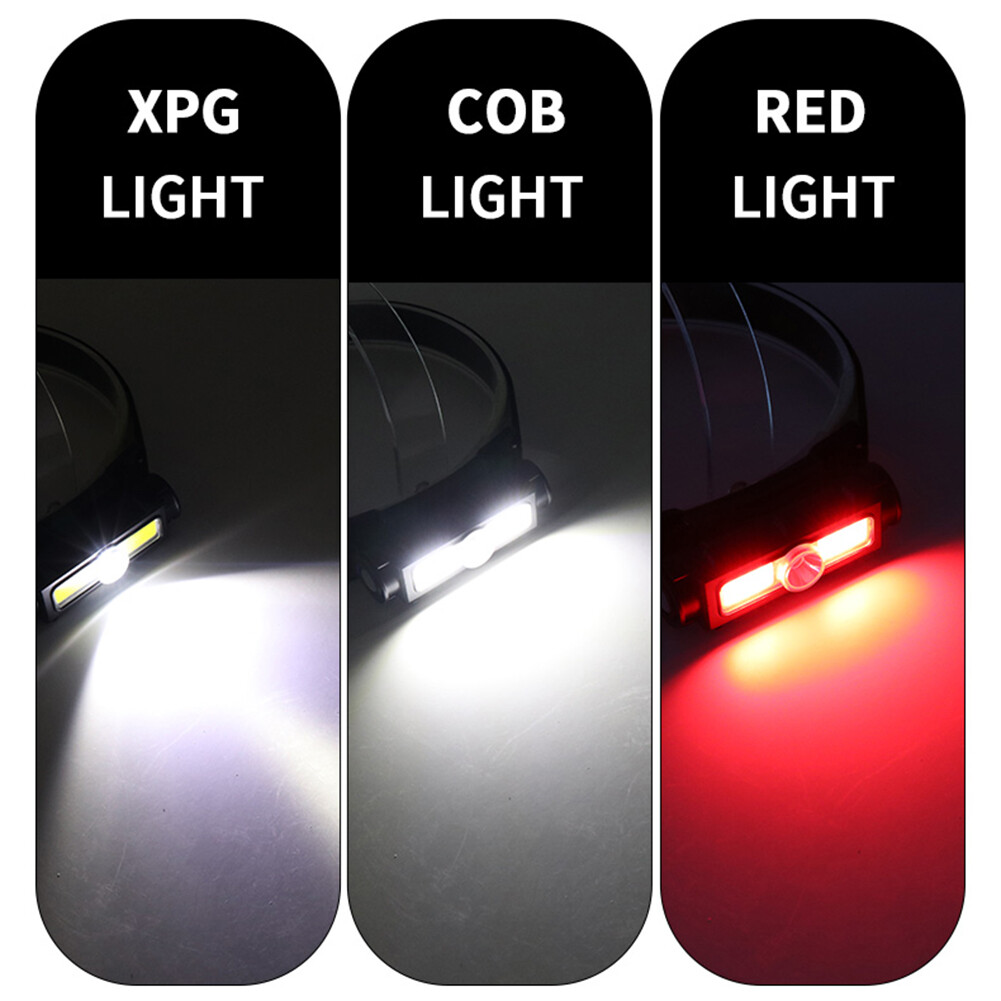 Đèn Pha LED Đèn Đội Đầu Cắm Trại Sạc USB, Đèn Pha Câu Cá Đèn Pin