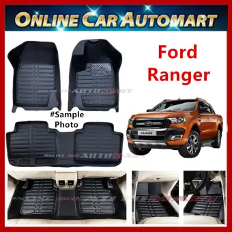 Ford Ranger 12 19 Car Floor Mat Carpet Anti Slip 5d Oem Blk Blk