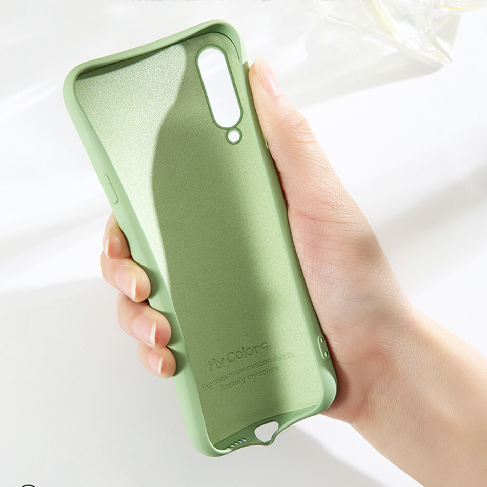 Case for Xiaomi Mi 9 Luxury Original Liquid Silicone Case Rubber Microfiber Cloth Lining Cushion Phone Cover for Mi 9 SE casing