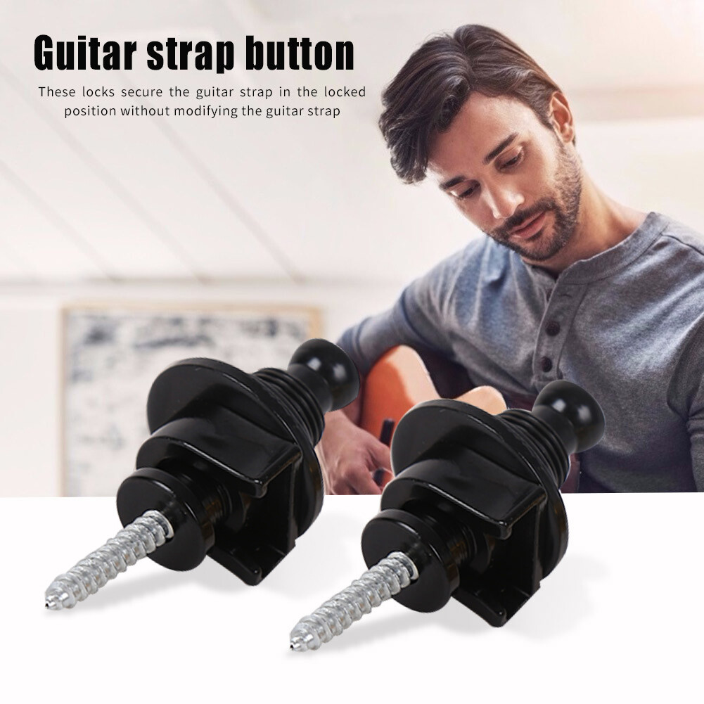 2 Nút Khóa Dây Đàn Ghi Ta Bass Nhạc Cụ Đinh Đai Chống Trượt